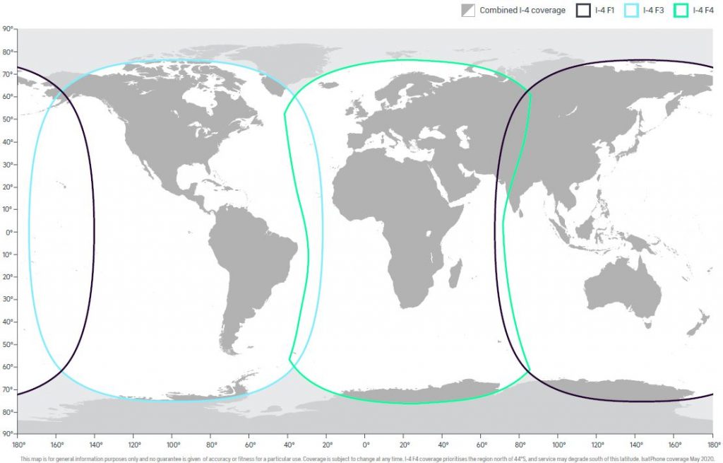 Isat coverage map